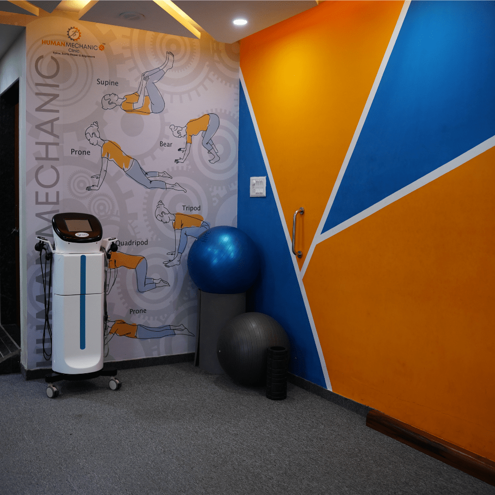 Exercise room at human mechanic clinic